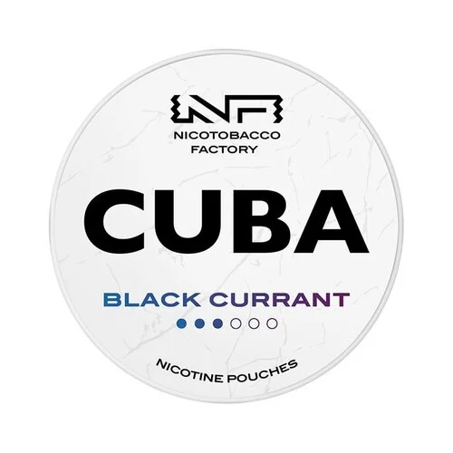 nikotinové sáčky - cuba white - black currant