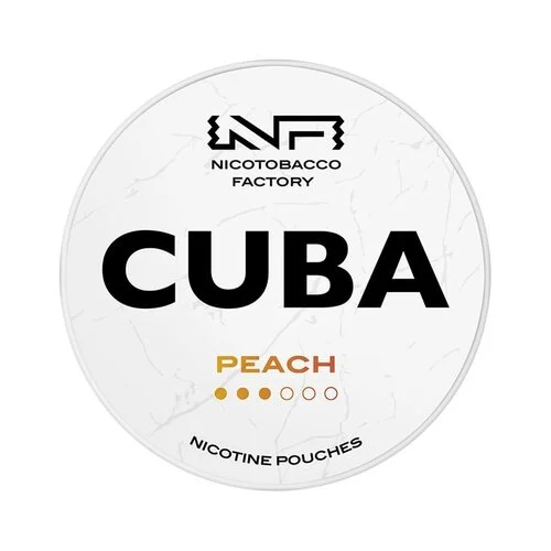 nikotinové sáčky - cuba white - peach