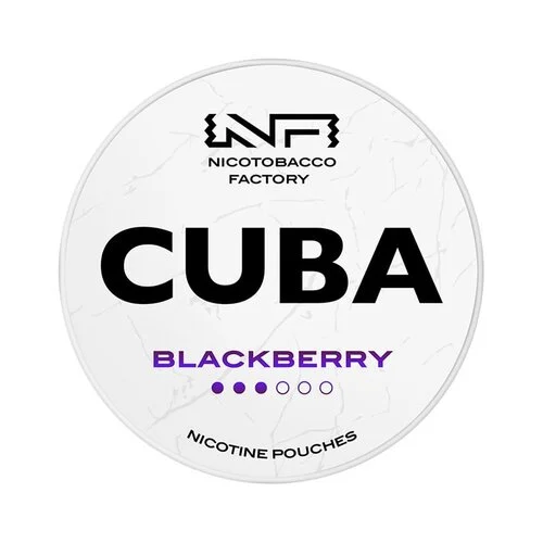 nikotinové sáčky - cuba white - blackberry