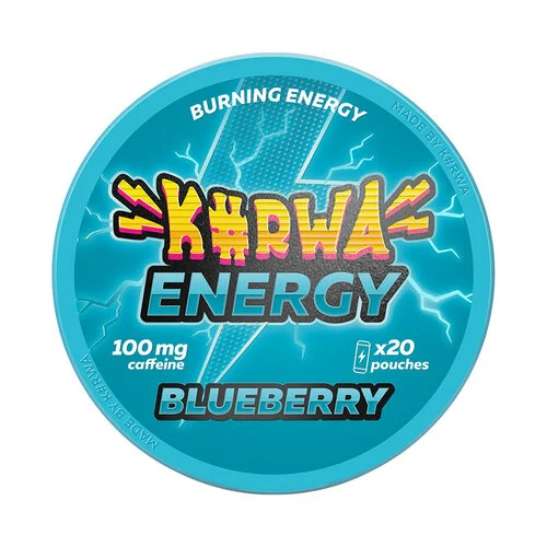 kofeinové sáčky - kurwa energy - blueberry