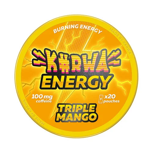 kofeinové sáčky - kurwa energy - triple mango