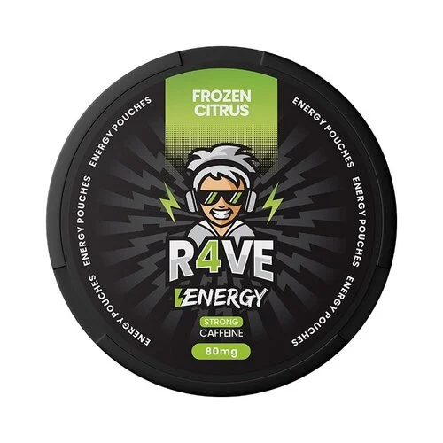 kofeinové sáčky - r4ve energy - frozen citrus