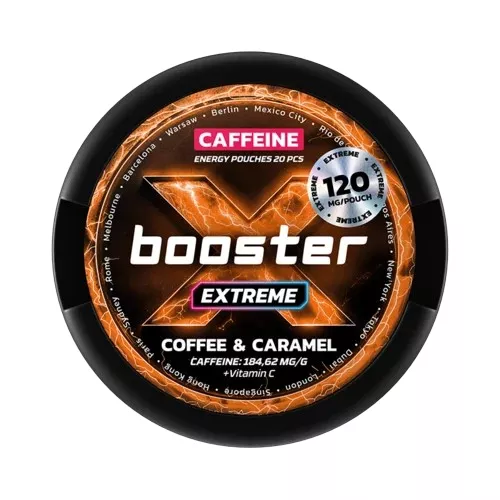 kofeinové sáčky - x booster - extreme coffee & caramel