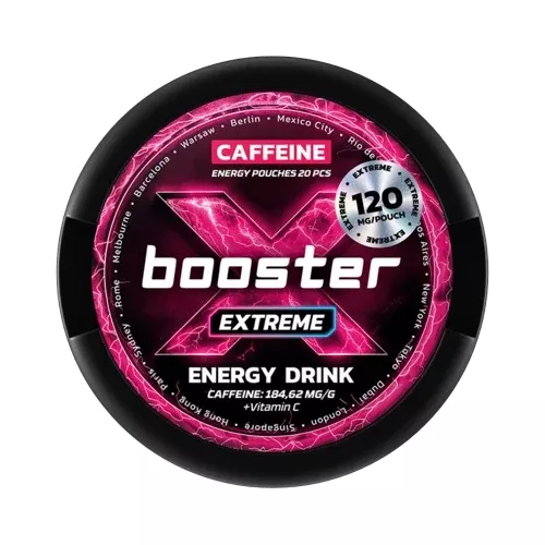 kofeinové sáčky - x booster - extreme energy drink