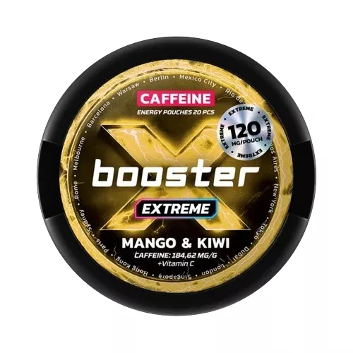 kofeinové sáčky - x booster - extreme mango & kiwi
