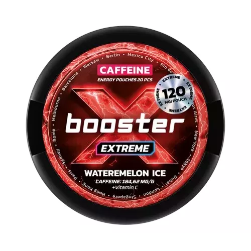kofeinové sáčky - x booster - extreme watermelon ice